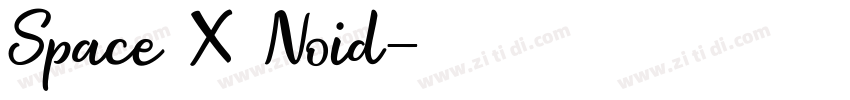 Space X Noid字体转换